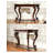 Classic Ornate Console Table with Scrollwork Cabriole Legs