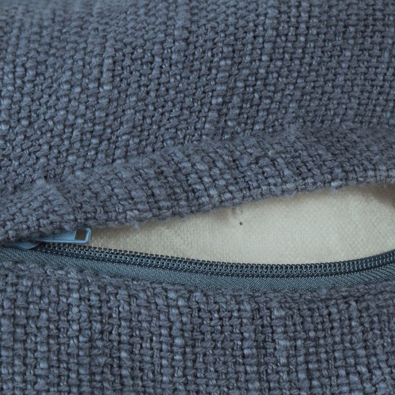 Housse de coussin en coton tissé à la main, Marine, Housse de coussin seulement - sans coussin