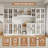  71"H X 106"W Library Bookcase With Slow Close Glass Doors,Adjustable Shelves,Modular Book Cabinet-1047672253
