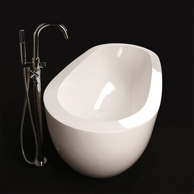 Armosa 69.88'' L Freestanding Soaking Bathtub