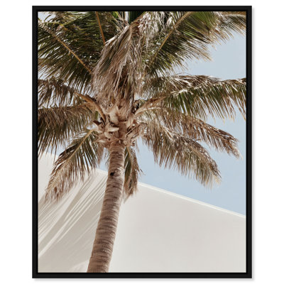 Monotone Tropics I Canvas Floral & Botanical Print by Oliver Gal, Black Frame, 16 x 20