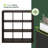 Cubicle Book Shelf, 9-Cube Bookshelf, Triple Thick Frame Cube Storage Organizer Bookcase, 15.3 x 43.8 x 43.3, for Living Room, Bedroom, Home Office, Dark Oak-922333933-922333934