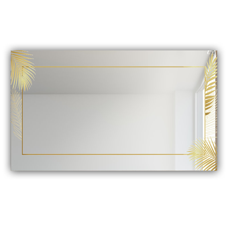Miroir de coiffeuse moderne et contemporain, H 32 po x l 24 po, Capitale botanique