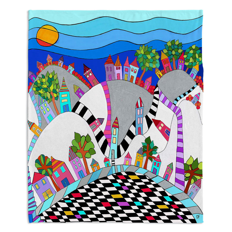 Hand Woven Throw Blanket, 51" x 60"