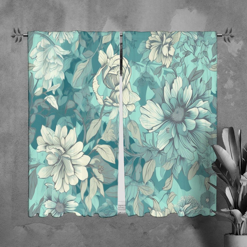 Leathia Room Darkening Curtain Pair, 20" W x 82" L