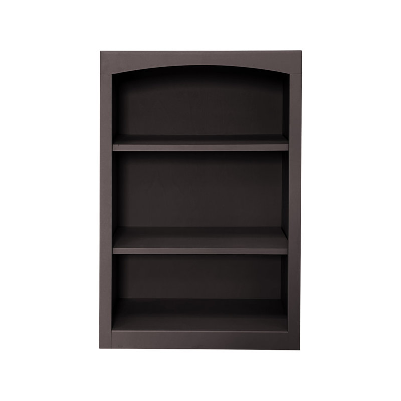 Bibliothèque classique Ossy, (3 tablettes) H 36 po x l 24 po x P 12 po, Noir uni