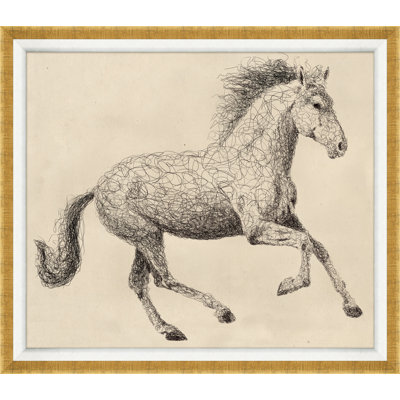 Scribble Horse Print