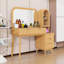 Meuble-lavabo élégant avec miroir, armoire de rangement, tiroirs et station de charge
