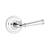 Merrimack Round Passage (Hall & Closet) Door Lever with Round Rosette