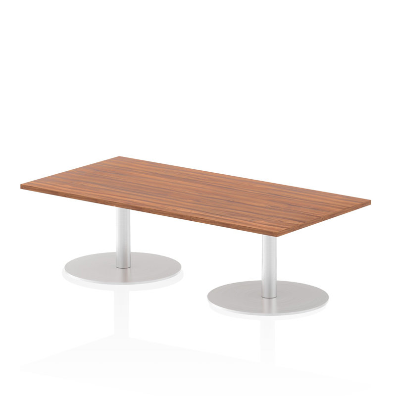 Leondre Rectangle Manufactured Wood Conference Meeting Table, Walnut, 47.5cm H x 160cm W x 80cm D