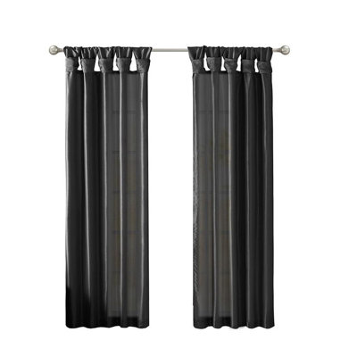 Twist Tab Lined Curtain Panel Window Curtain