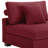 Milbrey Upholstered Red Corduroy Armless Accent Chair with Pillow Back and Solid Wood Legs-595439994-595439995