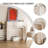 41.73"Modern Minimalist White Fireplace Mantel
