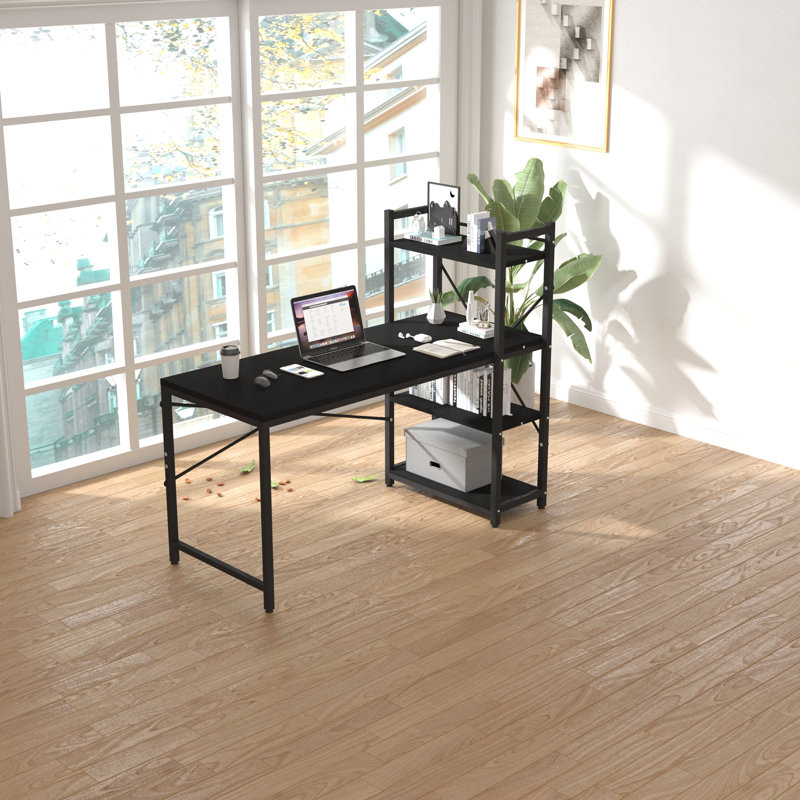 119.38cm Rectangle Writing Desk, Black