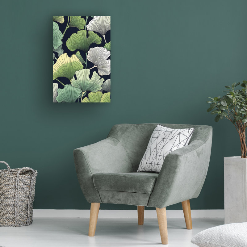 Art sur toile, 13 feuilles de bolognaise, H 12 po x l 19 po