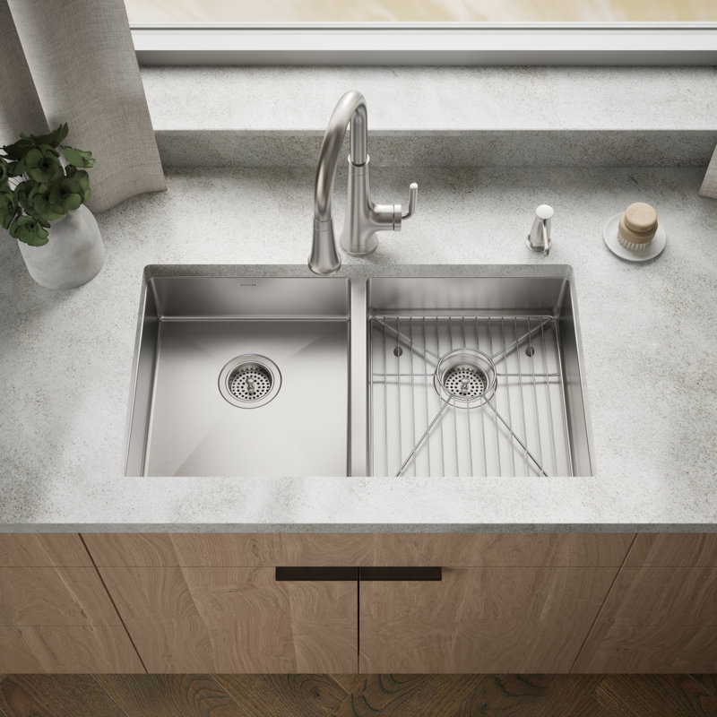 Strive 32 In. Undermount Duble-Bowl Kitchen Sink