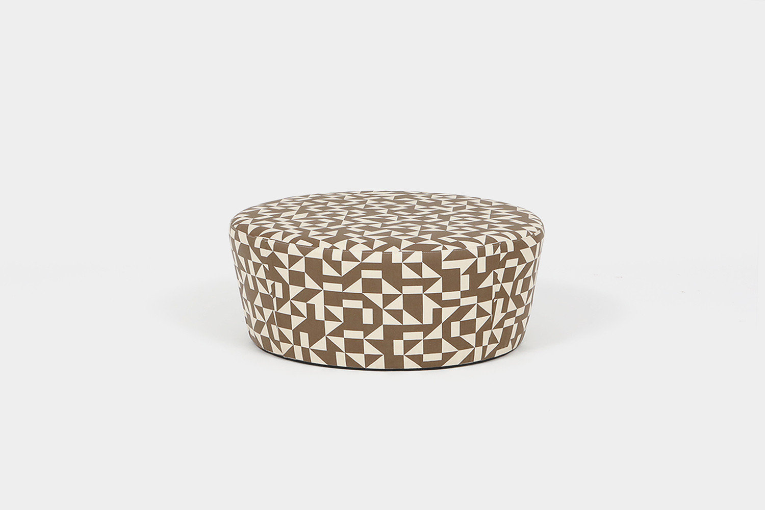 Caroline Round Pouf