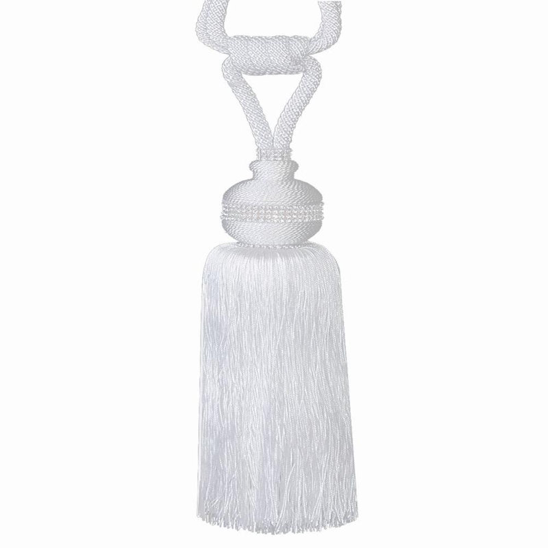 Menik Fabric 10cm Curtain Tieback, White
