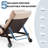 Patio Outdoor Lounge Chairs Set Of 2,Adjustable 5-Position Outdoor Chaise Lounge With Armrests & Wheels For Poolside, Backyard, Deck-840914619-840914567