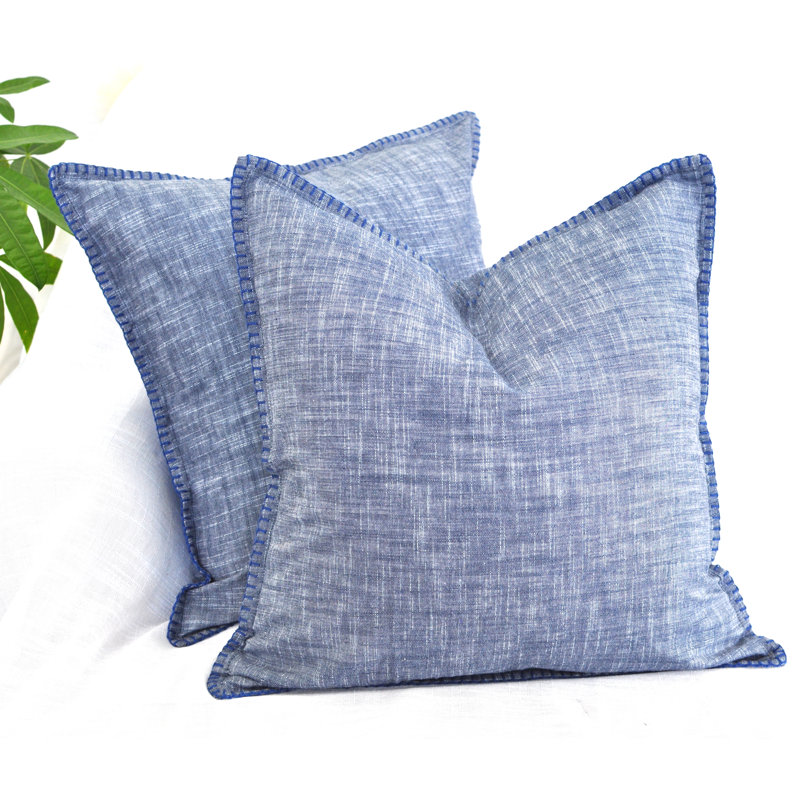 Housses de coussin texturées en coton texturé / Housses de coussin modernes / Taie d'oreiller élégante, H 20 po x l 20 po