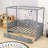 Twin Size Canopy Daybed with 2 Drawers
