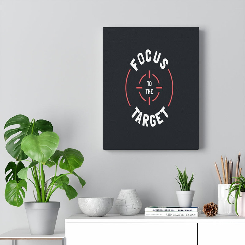 Focus To The Target - Wrapped Canvas Print