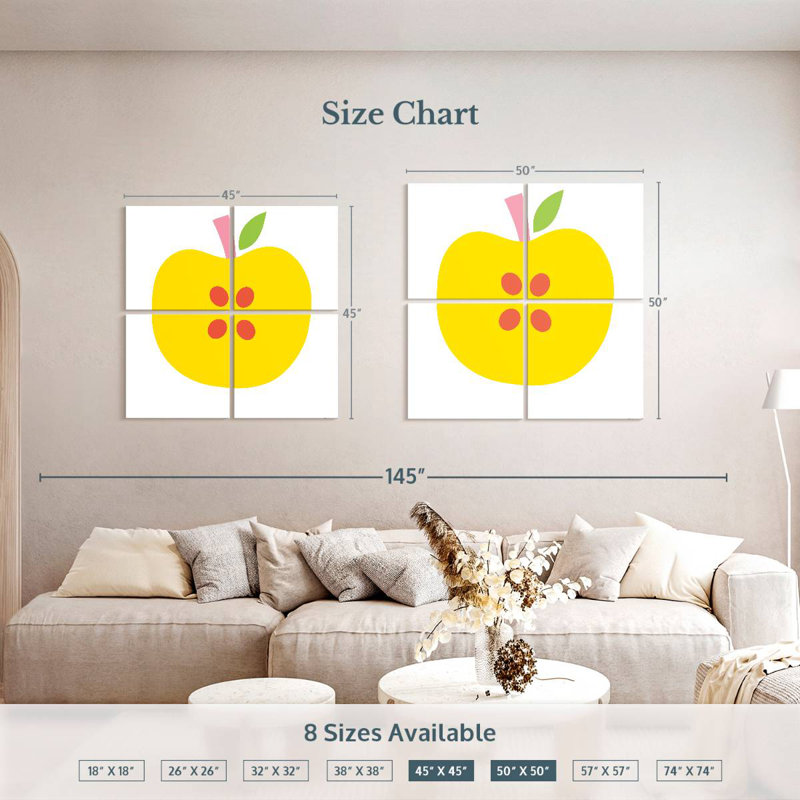 Pomme jaune Yarlin, H 50 po x l 50 po