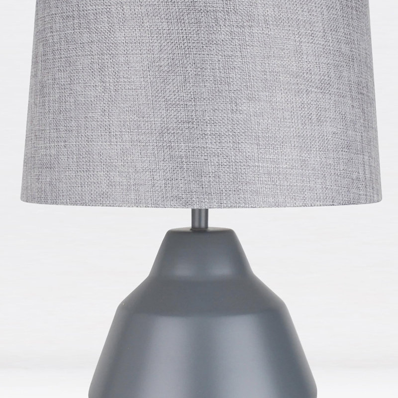 LaJuante Metal Table Lamp, Grey, Matte Grey