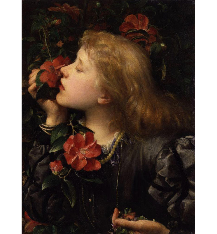 «Dame» par George Frederic Watts - Art mural sur toile tendue avec châssis