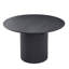 Table de salle à manger extensible moderne, table de cuisine extensible noire