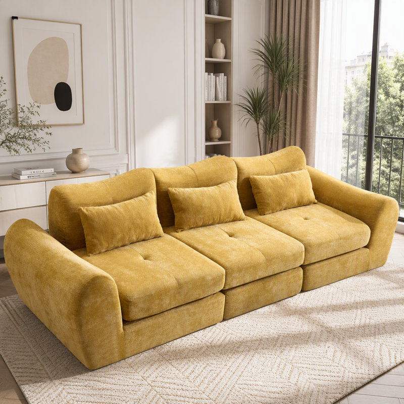 Modular Cloud Sofa, Yellow
