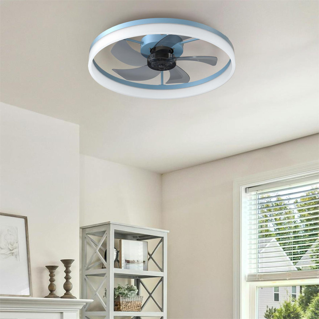 Dukens Ceiling Fan with LED Lights Wrought Studio™ 