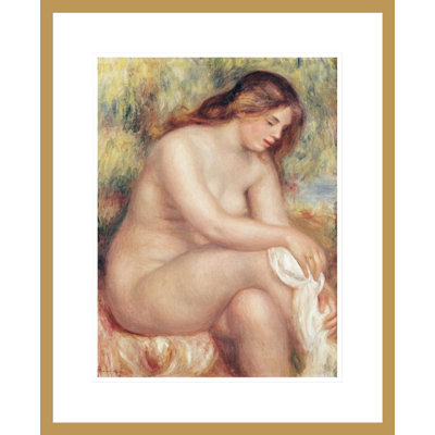Baigneuse se séchantPierre-Auguste Renoir - Impression giclée encadrée
