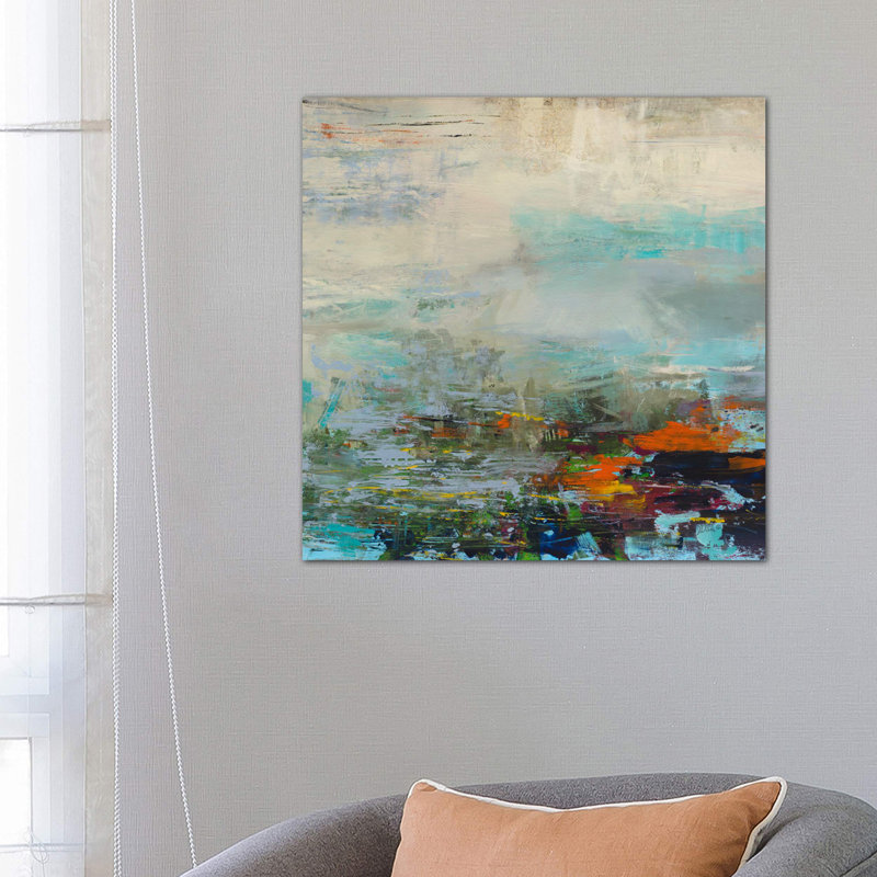 Harbor Lights by Julian Spencer - Wrapped Canvas Painting, 66.04 cm H x 66.04 cm W x 3.175 cm D
