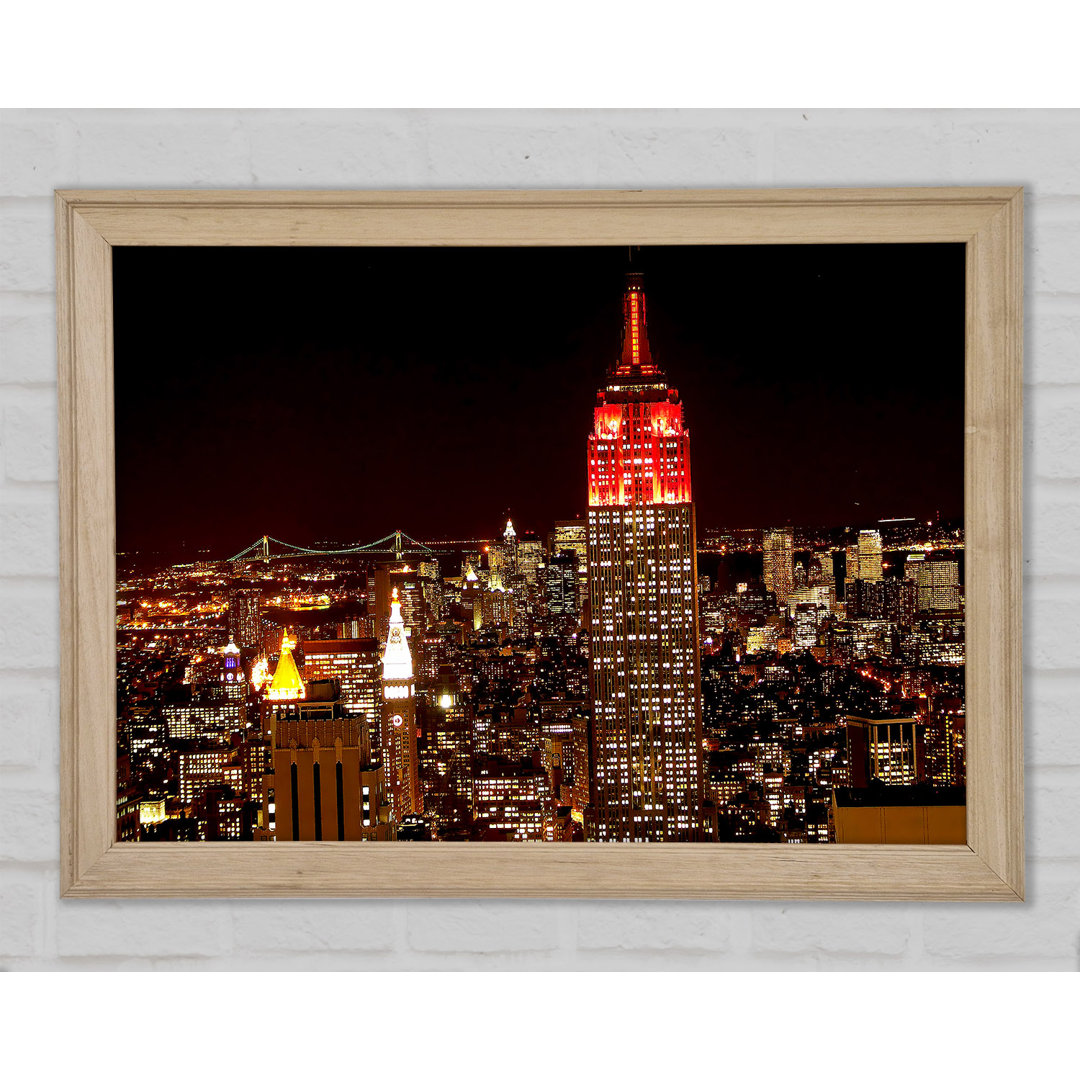 New York Empire State Red Top - Druck