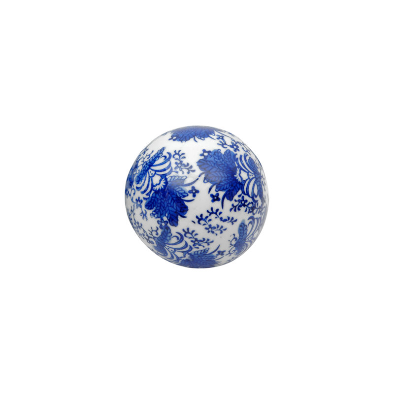 Farrell Decorative Ball Set, Blue Floral