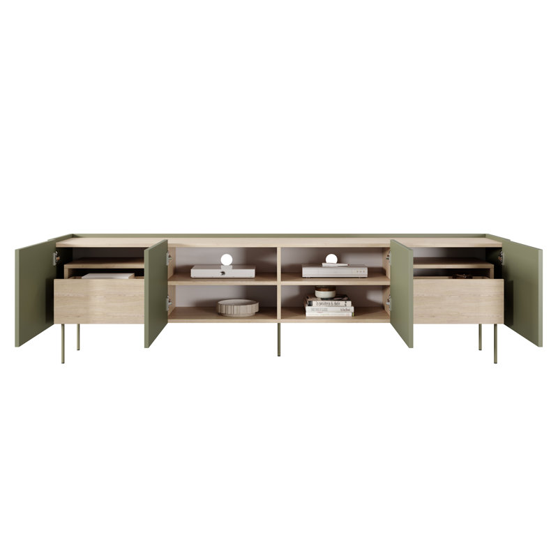 Camaria TV Stand for TVs up to 55", Olive