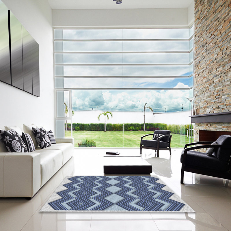 Sapienza Chevron Indoor Rug, Square 4'
