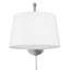 Lampe murale avec bras pivotant 1 lumière Ryleigh en étain blanc moderne-106900594-106900592