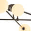 Antinique 6-Light 86cm Modern Copper Glass Globe Sputnik Semi Flush Mount-1803332562