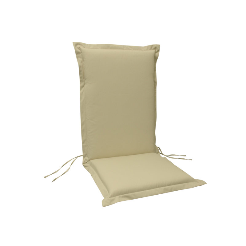 Premium Dining Chair Cushion, Beige, 9cm H x 50cm W x 120cm D