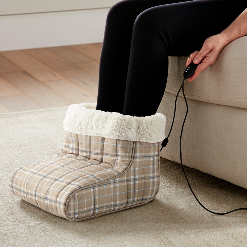 Chauffe-pieds chauffant Micro Flannel®, Écorce à carreaux Carlton