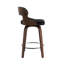 Tabouret de comptoir pivotant 26 po avec pieds en bois Adelene-120965813