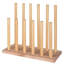 6 Pair Solid Wood Boot Storage