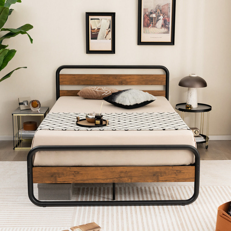 Wayt Metal Slat Bed, Full