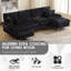 4 Seater Chenille Sectional-1147271752