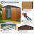 8 Ft X 6 Ft Outdoor Metal Storage Shed With Foundation