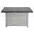 Extendable Rectangle Aluminum Alloy Fire Pit Table, 50,000BTU