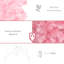 818 branches d'arbre rose - sapin mince de 7 pi de haut pour des pointes de Noël chics, cadre
