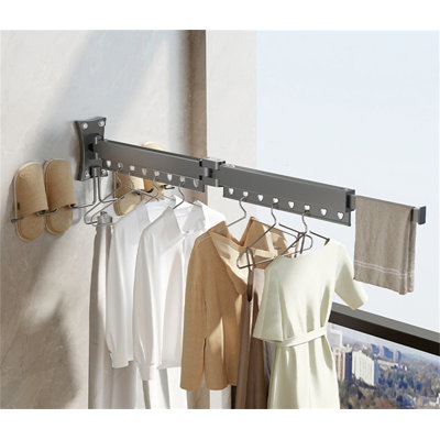 Spacemaster Pro Retractable Folding Clothes Rack